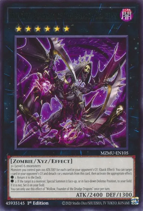 Wollow, Founder of the Drudge Dragons MZMU-EN105 Yu-Gi-Oh card from Maze of Muertos