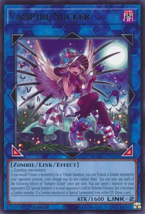 Vampire Sucker MZMU-EN106 Yu-Gi-Oh card from Maze of Muertos