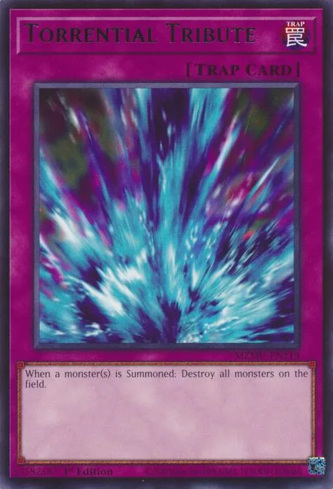 Torrential Tribute MZMU-EN119 Yu-Gi-Oh card from Maze of Muertos