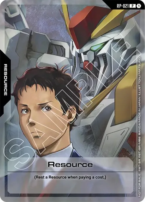 Resource Mobile Suit Gundam: Hathaway's Flash RP-021 Gundam card from Promotional Resource Tokens