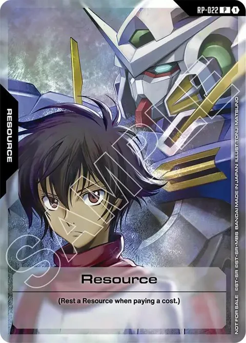 Resource Event Pack 01 RP-022 Gundam card from Promotional Resource Tokens