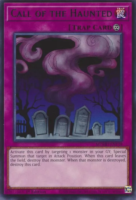 Call of the Haunted MZMU-EN118 Yu-Gi-Oh card from Maze of Muertos
