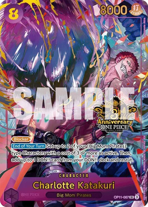 Charlotte Katakuri Japanese Version 3rd Anniversary Set OP11-067 One Piece card from One Piece Promotion Cards