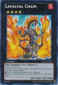 Lavalval Chain HA07-EN019 1st Edition Yu-Gi-Oh card from Hidden Arsenal 7: Knight of Stars