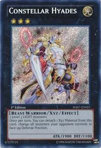 Constellar Hyades HA07-EN021 Unlimited Yu-Gi-Oh card from Hidden Arsenal 7: Knight of Stars
