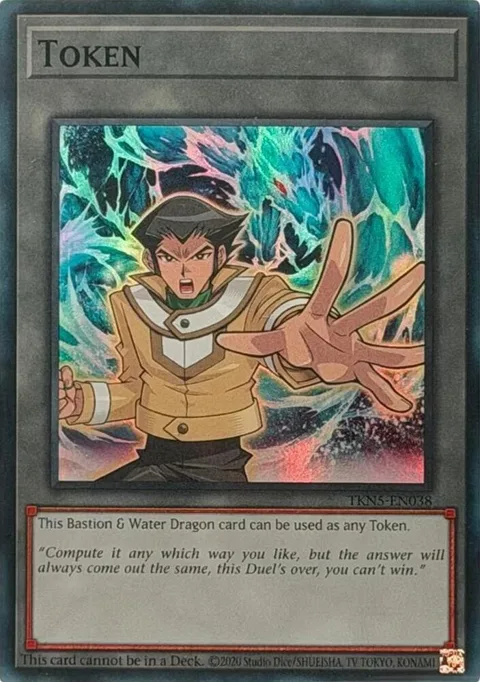 Token: Bastion & Water Dragon TKN5-EN038 Yu-Gi-Oh card from Burst Protocol