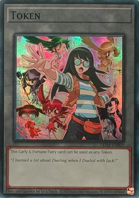 Token: Carly & Fortune Fairy TKN5-EN039 Yu-Gi-Oh card from Burst Protocol