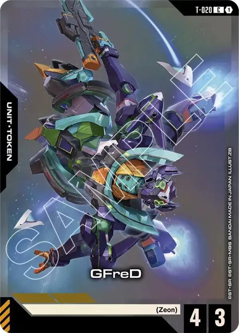 GFreD Token Premium Card Collection Gundam Assemble T-020 Gundam card from Gundam Promotional Cards