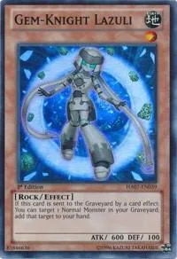 Gem-Knight Lazuli HA07-EN039 Unlimited Yu-Gi-Oh card from Hidden Arsenal 7: Knight of Stars