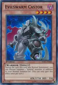 Evilswarm Castor HA07-EN048 Unlimited Yu-Gi-Oh card from Hidden Arsenal 7: Knight of Stars