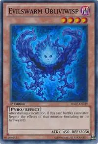Evilswarm Obliviwisp HA07-EN049 Yu-Gi-Oh card from Hidden Arsenal 7: Knight of Stars