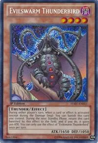 Evilswarm Thunderbird HA07-EN051 1st Edition Yu-Gi-Oh card from Hidden Arsenal 7: Knight of Stars