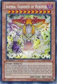 Sophia, Goddess of Rebirth HA07-EN055 1st Edition Yu-Gi-Oh card from Hidden Arsenal 7: Knight of Stars
