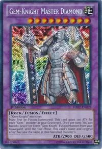 Gem-Knight Master Diamond HA07-EN059 1st Edition Yu-Gi-Oh card from Hidden Arsenal 7: Knight of Stars