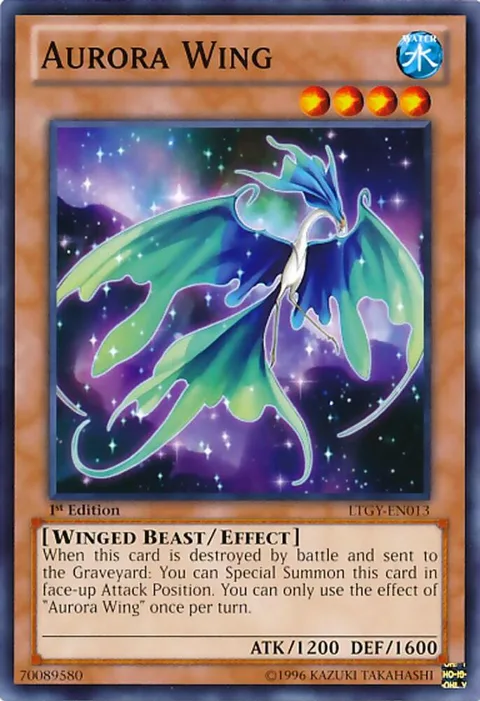 Aurora Wing LTGY-EN013 1st Edition Yu-Gi-Oh card from Lord of the Tachyon Galaxy