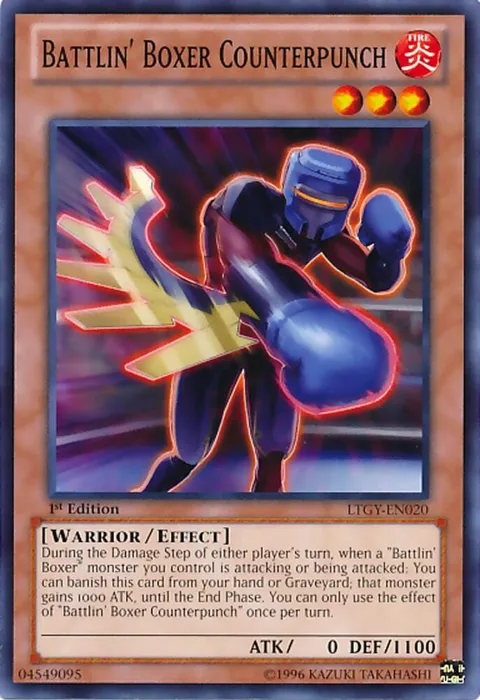 Battlin' Boxer Counterpunch LTGY-EN020 Unlimited Yu-Gi-Oh card from Lord of the Tachyon Galaxy