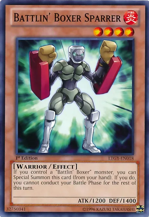 Battlin' Boxer Sparrer LTGY-EN018 Unlimited Yu-Gi-Oh card from Lord of the Tachyon Galaxy
