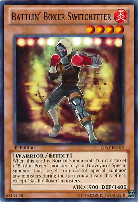 Battlin' Boxer Switchitter LTGY-EN019 Yu-Gi-Oh card from Lord of the Tachyon Galaxy
