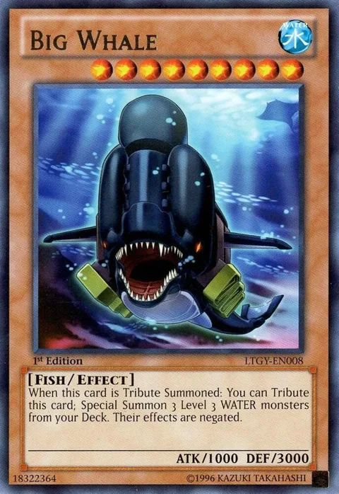 Big Whale LTGY-EN008 Unlimited Yu-Gi-Oh card from Lord of the Tachyon Galaxy