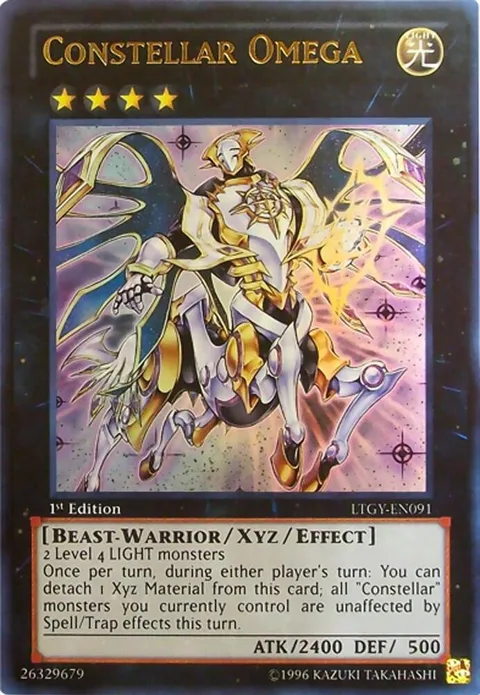 Constellar Omega LTGY-EN091 1st Edition Yu-Gi-Oh card from Lord of the Tachyon Galaxy