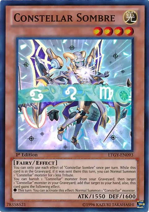 Constellar Sombre LTGY-EN093 1st Edition Yu-Gi-Oh card from Lord of the Tachyon Galaxy