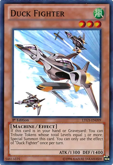 Duck Fighter LTGY-EN099 Unlimited Yu-Gi-Oh card from Lord of the Tachyon Galaxy