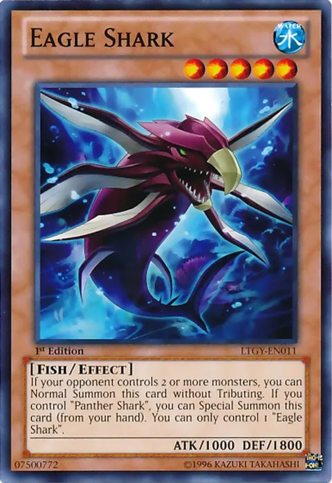 Eagle Shark LTGY-EN011 1st Edition Yu-Gi-Oh card from Lord of the Tachyon Galaxy