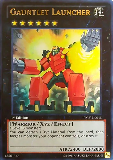 Gauntlet Launcher LTGY-EN045 1st Edition Yu-Gi-Oh card from Lord of the Tachyon Galaxy