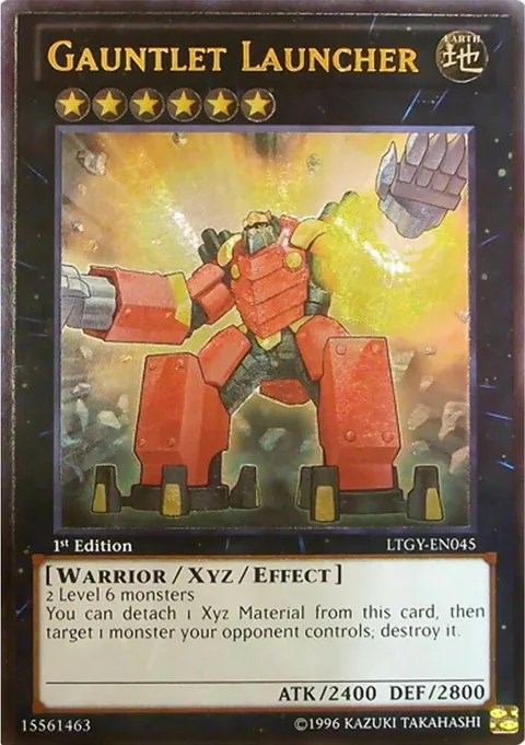 Gauntlet Launcher Ultimate Rare LTGY-EN045 Unlimited Yu-Gi-Oh card from Lord of the Tachyon Galaxy