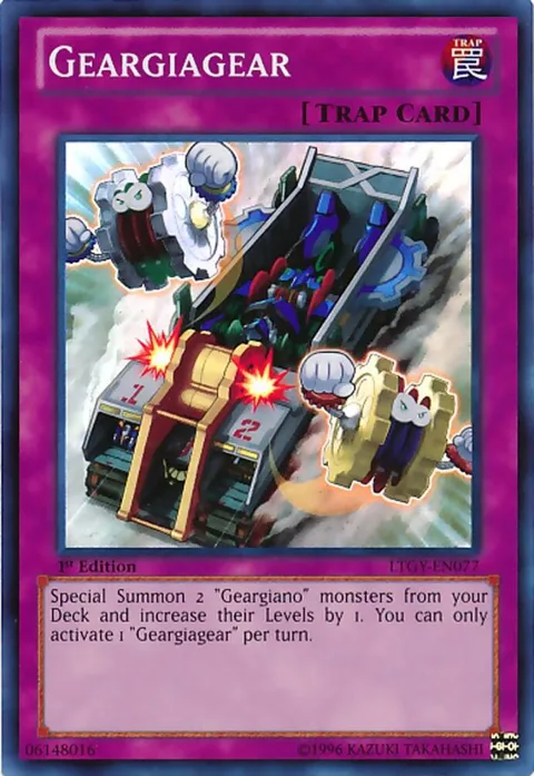 Geargiagear LTGY-EN077 1st Edition Yu-Gi-Oh card from Lord of the Tachyon Galaxy