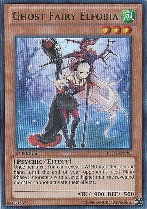 Ghost Fairy Elfobia LTGY-EN085 1st Edition Yu-Gi-Oh card from Lord of the Tachyon Galaxy