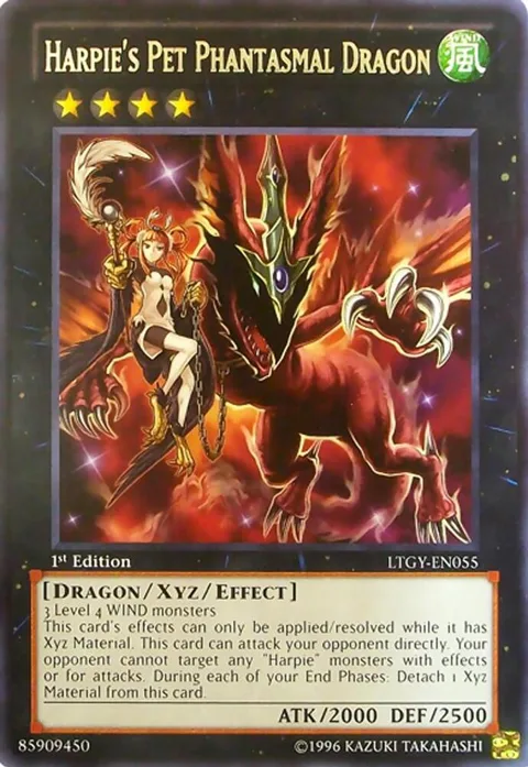 Harpie's Pet Phantasmal Dragon LTGY-EN055 1st Edition Yu-Gi-Oh card from Lord of the Tachyon Galaxy