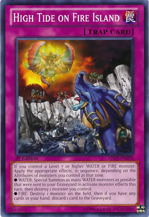High Tide on Fire Island LTGY-EN078 Yu-Gi-Oh card from Lord of the Tachyon Galaxy