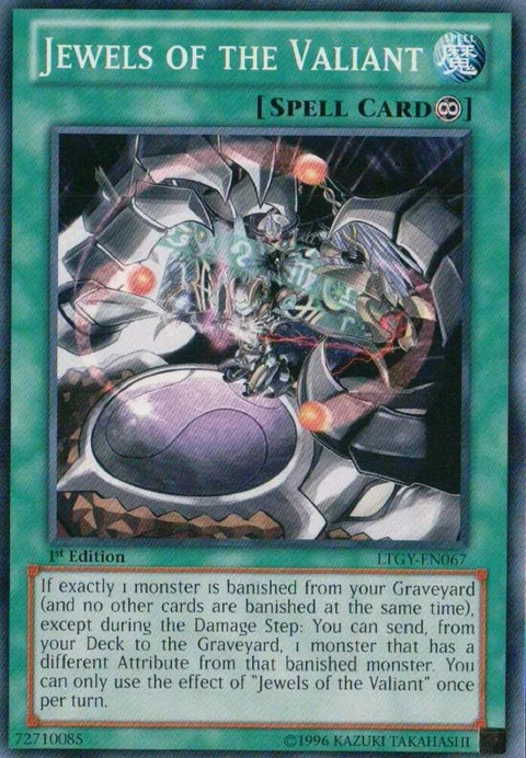 Jewels of the Valiant LTGY-EN067 Yu-Gi-Oh card from Lord of the Tachyon Galaxy