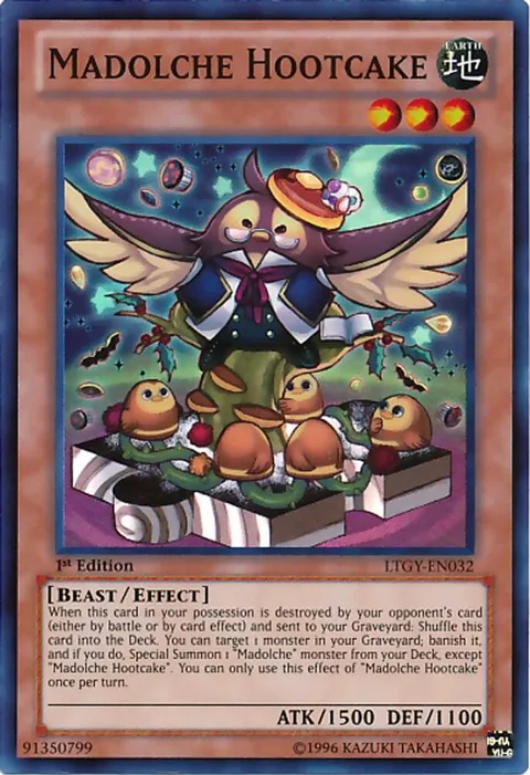 Madolche Hootcake LTGY-EN032 Unlimited Yu-Gi-Oh card from Lord of the Tachyon Galaxy
