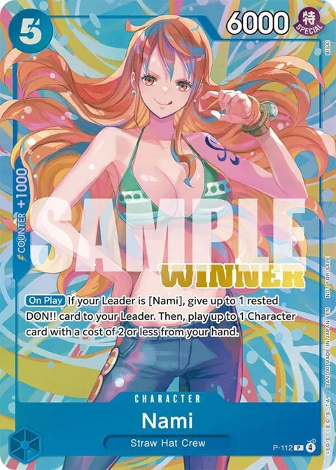 Nami Heroines Battle Winner Pack P-112 One Piece card from One Piece Promotion Cards