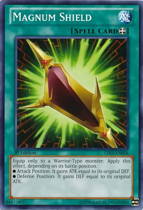 Magnum Shield LTGY-EN058 Unlimited Yu-Gi-Oh card from Lord of the Tachyon Galaxy