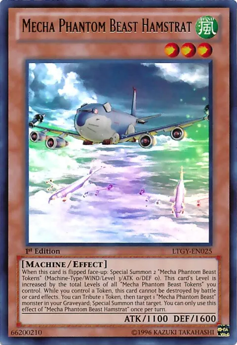 Mecha Phantom Beast Hamstrat LTGY-EN025 Unlimited Yu-Gi-Oh card from Lord of the Tachyon Galaxy