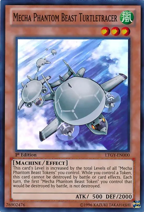 Mecha Phantom Beast Turtletracer LTGY-EN000 Yu-Gi-Oh card from Lord of the Tachyon Galaxy