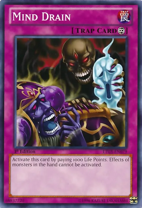 Mind Drain LTGY-EN079 Unlimited Yu-Gi-Oh card from Lord of the Tachyon Galaxy