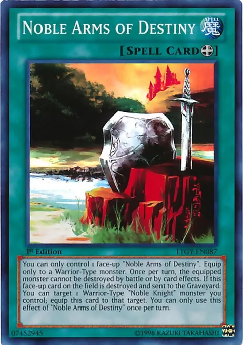 Noble Arms of Destiny LTGY-EN087 Unlimited Yu-Gi-Oh card from Lord of the Tachyon Galaxy
