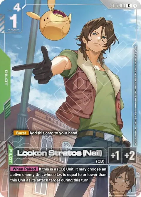 Lockon Stratos Neil Newtype Challenge 2026 Mission 2 ST07-011 Gundam card from Gundam Promotional Cards