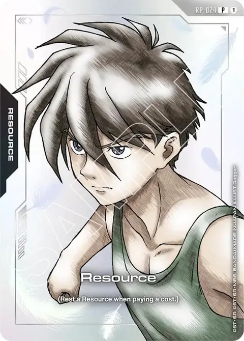 Resource Premium Accessory Set - Mobile Suit Gundam Wing RP-024 Gundam card from Promotional Resource Tokens