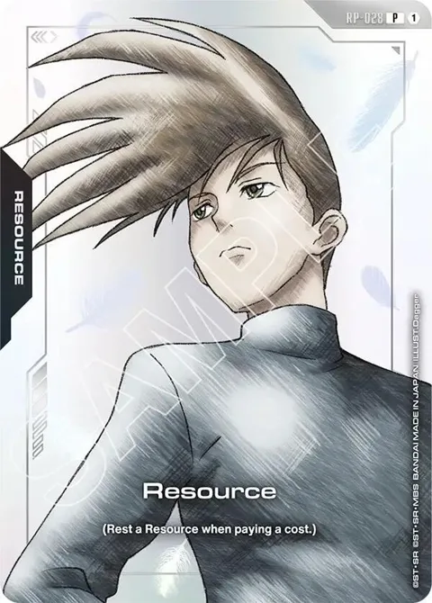 Resource Premium Accessory Set - Mobile Suit Gundam Wing RP-028 Gundam card from Promotional Resource Tokens