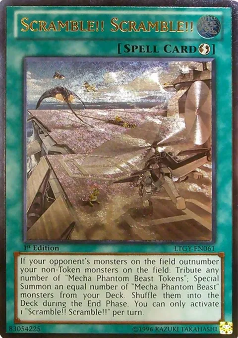Scramble!! Scramble!! Ultimate Rare LTGY-EN061 1st Edition Yu-Gi-Oh card from Lord of the Tachyon Galaxy
