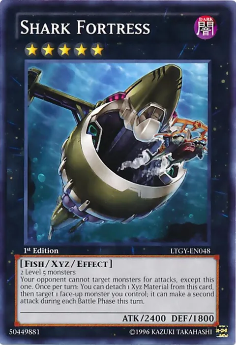 Shark Fortress LTGY-EN048 Unlimited Yu-Gi-Oh card from Lord of the Tachyon Galaxy