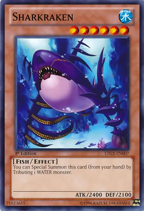 Sharkraken LTGY-EN007 Unlimited Yu-Gi-Oh card from Lord of the Tachyon Galaxy