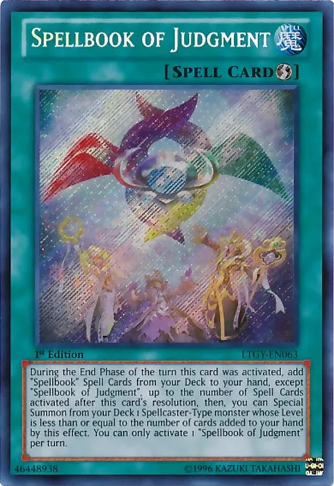 Spellbook of Judgment LTGY-EN063 Unlimited Yu-Gi-Oh card from Lord of the Tachyon Galaxy