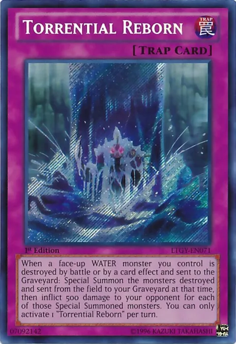 Torrential Reborn LTGY-EN071 Unlimited Yu-Gi-Oh card from Lord of the Tachyon Galaxy
