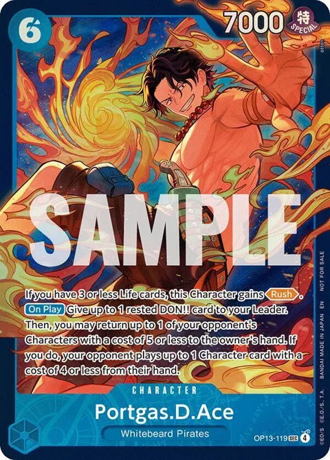 Portgas.D.Ace Treasure Cup 2026 Store OP13-119 One Piece card from One Piece Promotion Cards
